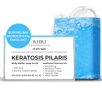Body Soap Scrub with 10% AHA & Micro Pumice Beads for Keratosis Pilaris 4.2 oz (860012882199)